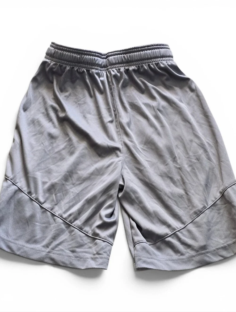 Reebok Boy's Light Gray Athletic Shorts with White Trim